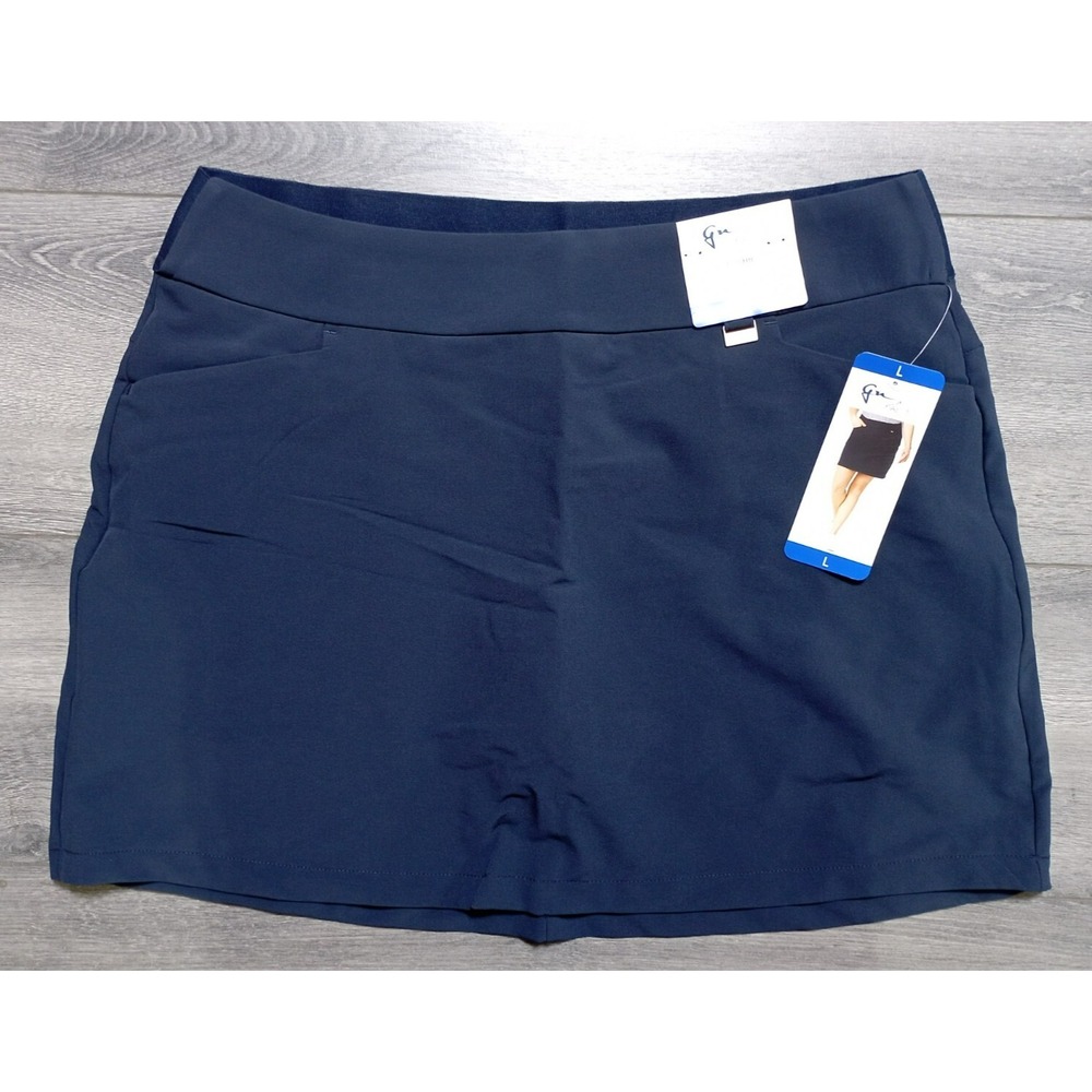 Greg Norman Play Dry Skort Womens Large Blue Athletic Golf Tennis Skirt New